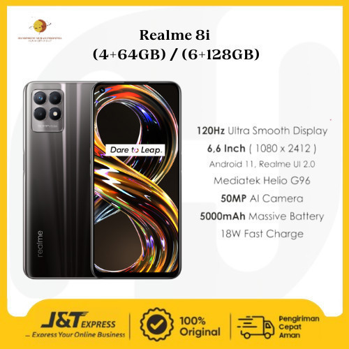 Realme 8i 4/64 GB - Second Mulus Fullset - Original 100%