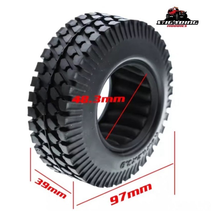 OG99 4 Pcs Ban RC Adventure Land Rover Series 1.9 97mmx39mm 1/10