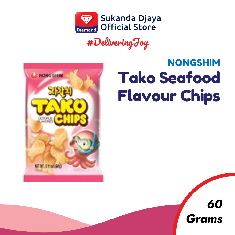 

Nongshim Tako Seafood Flavor Chips Snack 60 Gr