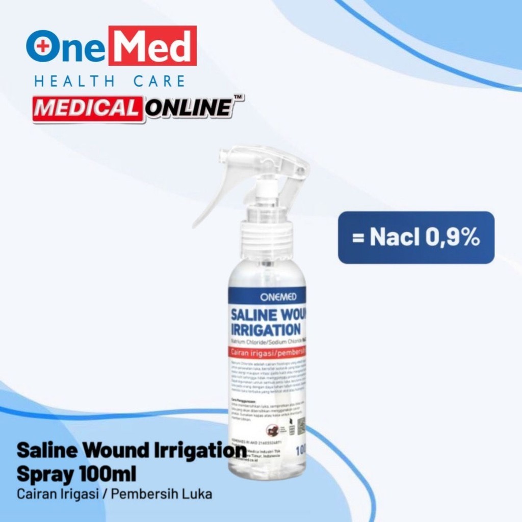 ONEMED SALINE WOUND IRRIGATION SPRAY 100 ML (NACL 0.9%) - CUCI LUKA MEDICAL ONLINE MEDICALONLINE