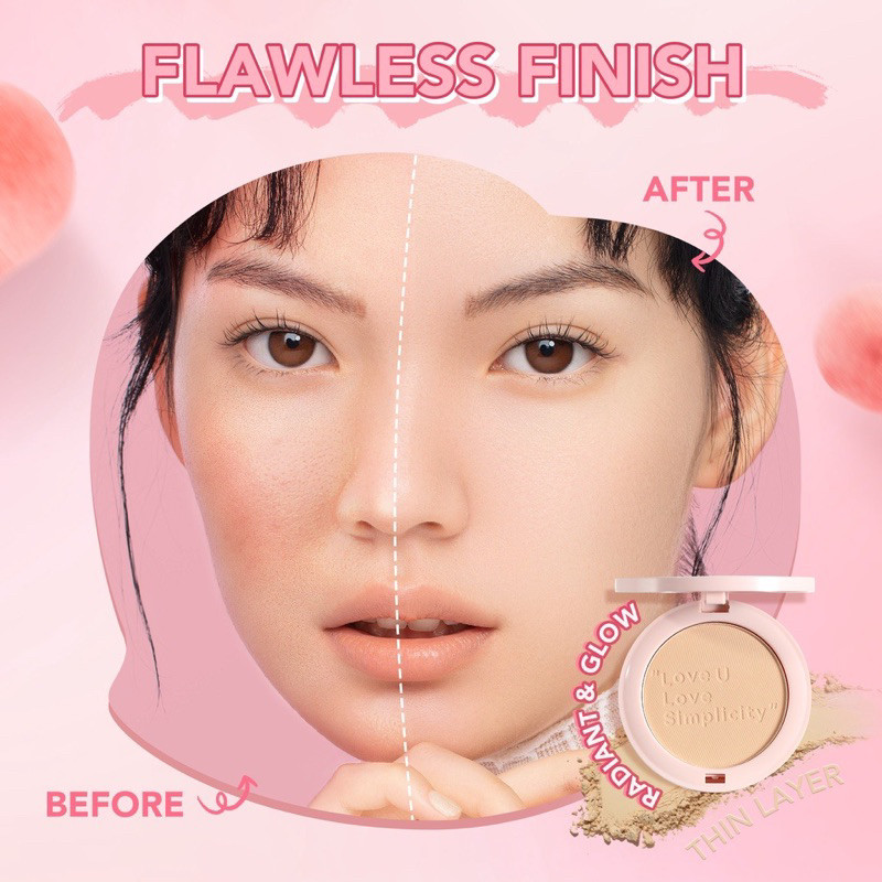 RB RACOON BEAUTY -You The Simplicity Flawless Skin Compact Powder Bedak Padat