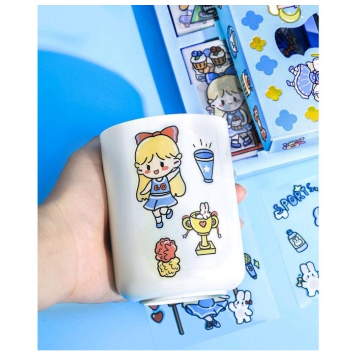 

Sticker Anne 100pc stiker momo Scrapbooking DIY Serpihan Alat Tulis