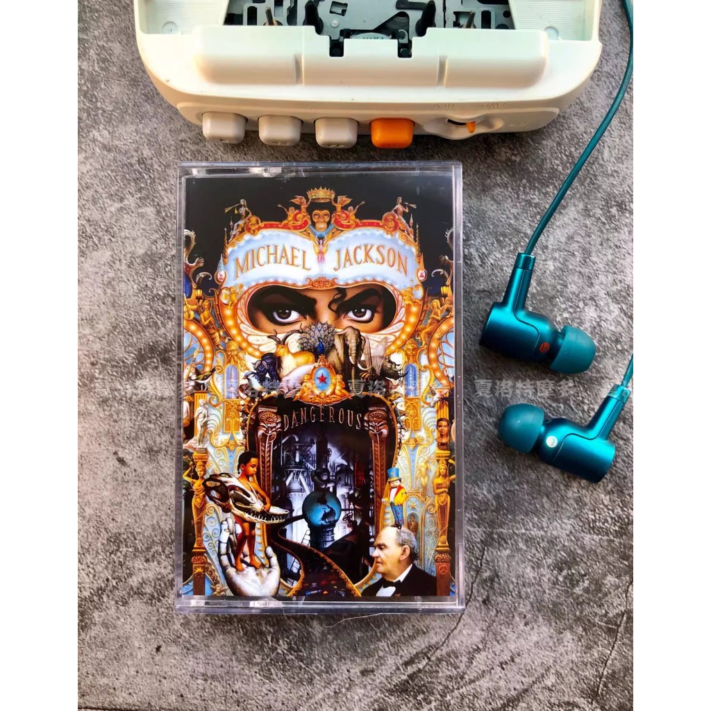 

MJ King of pop Superstar Michael Jackson Music Tape Dangerous Cosplay Cassettes Soundtracks Box Car Walkman Tape Party Music