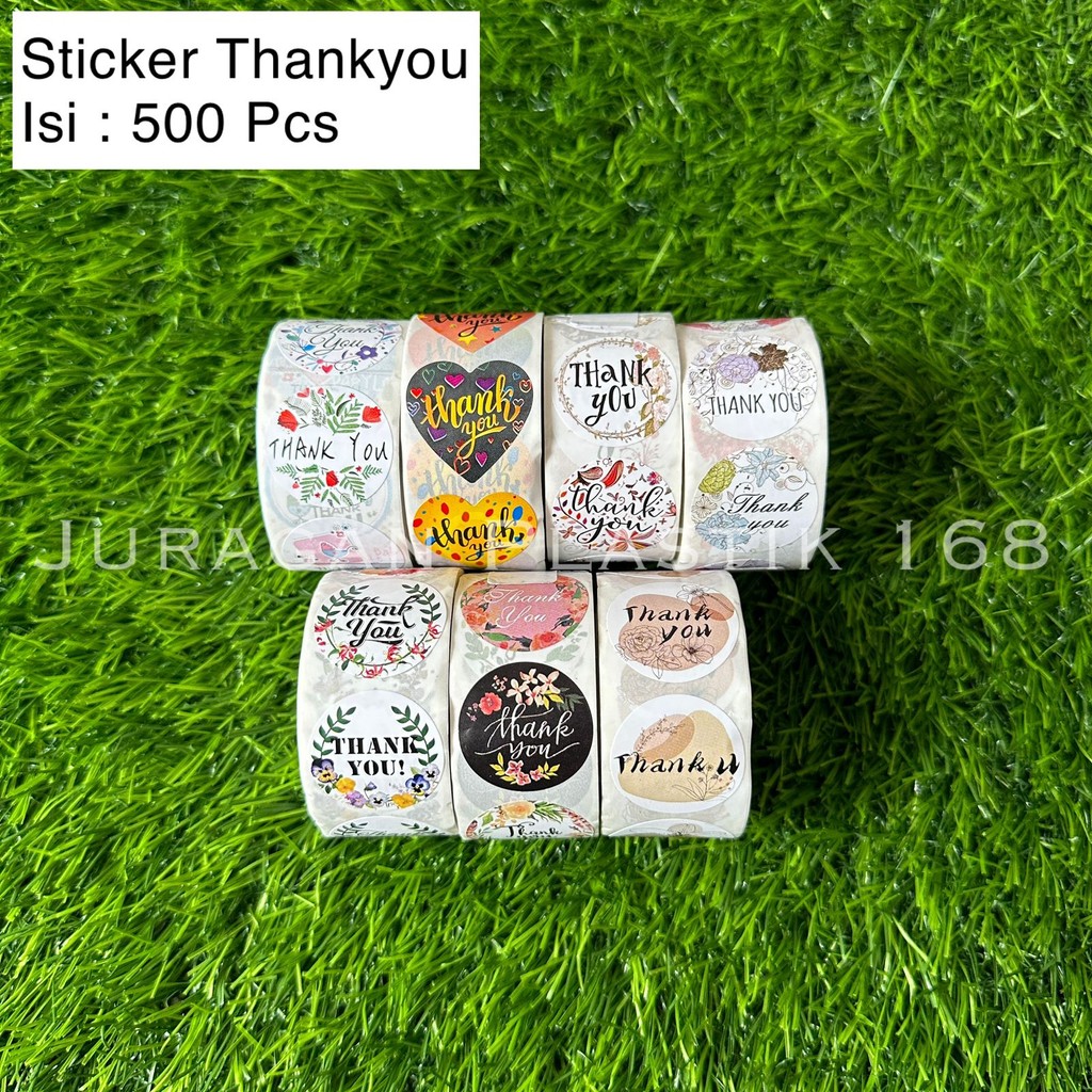 

Sticker Thankyou Roll Thankyou / Stiker Terima Kasih Isi 500 Pcs