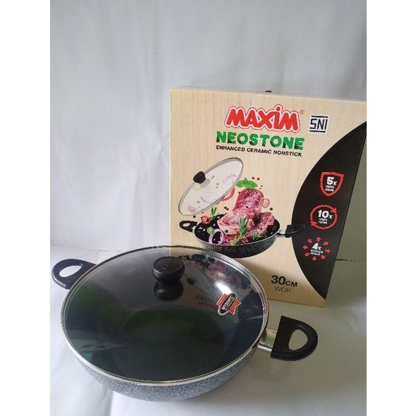 WAJAN NEOSTONE WOK / WAJAN KERAMIK 30cm