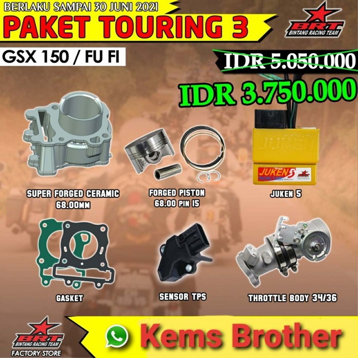 BLOK BRT GSX 150 DAN SATRIA FU FI PLUS JUKEN 5 DAN TB