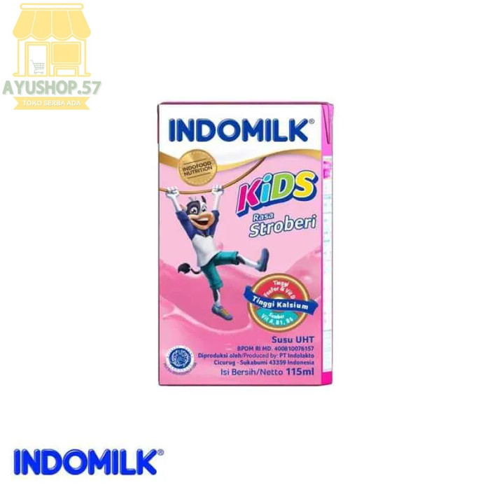 

5 pcs - Indomilk Kids Rasa Strawberry [115 mL] - AYUSHOP57