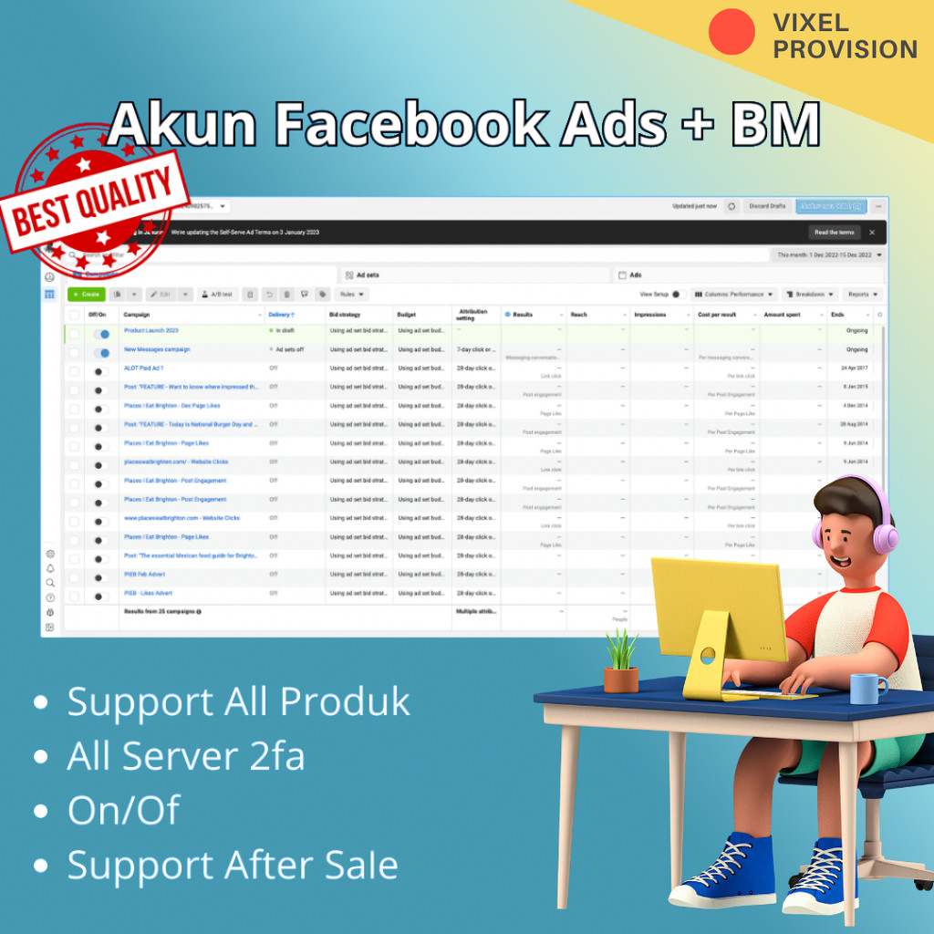 Promo Akun facebook Ads personal Business Manager + BM (siap pakai) | Akuniklanfb Siap Iklan Murah T