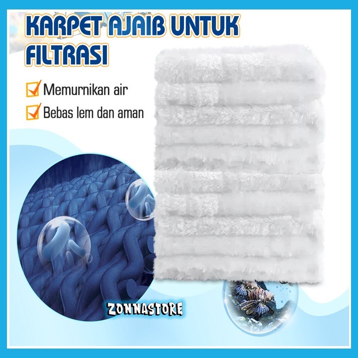 Filter Cotton Magic Carpet Media Filter Saringan Air Akuarium Kolam
