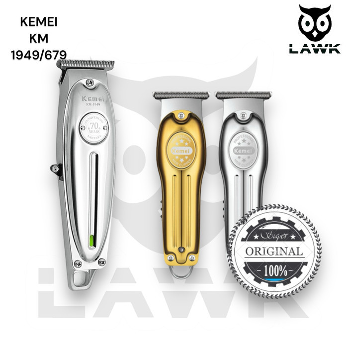 KEMEI KM-1949 body full metal trimmer alat mesin cukur rambut KM 1949 - kemei km 679
