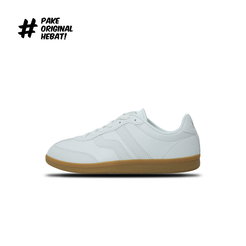 Piero Sepatu Sneakers Grand London - White/Gum/White