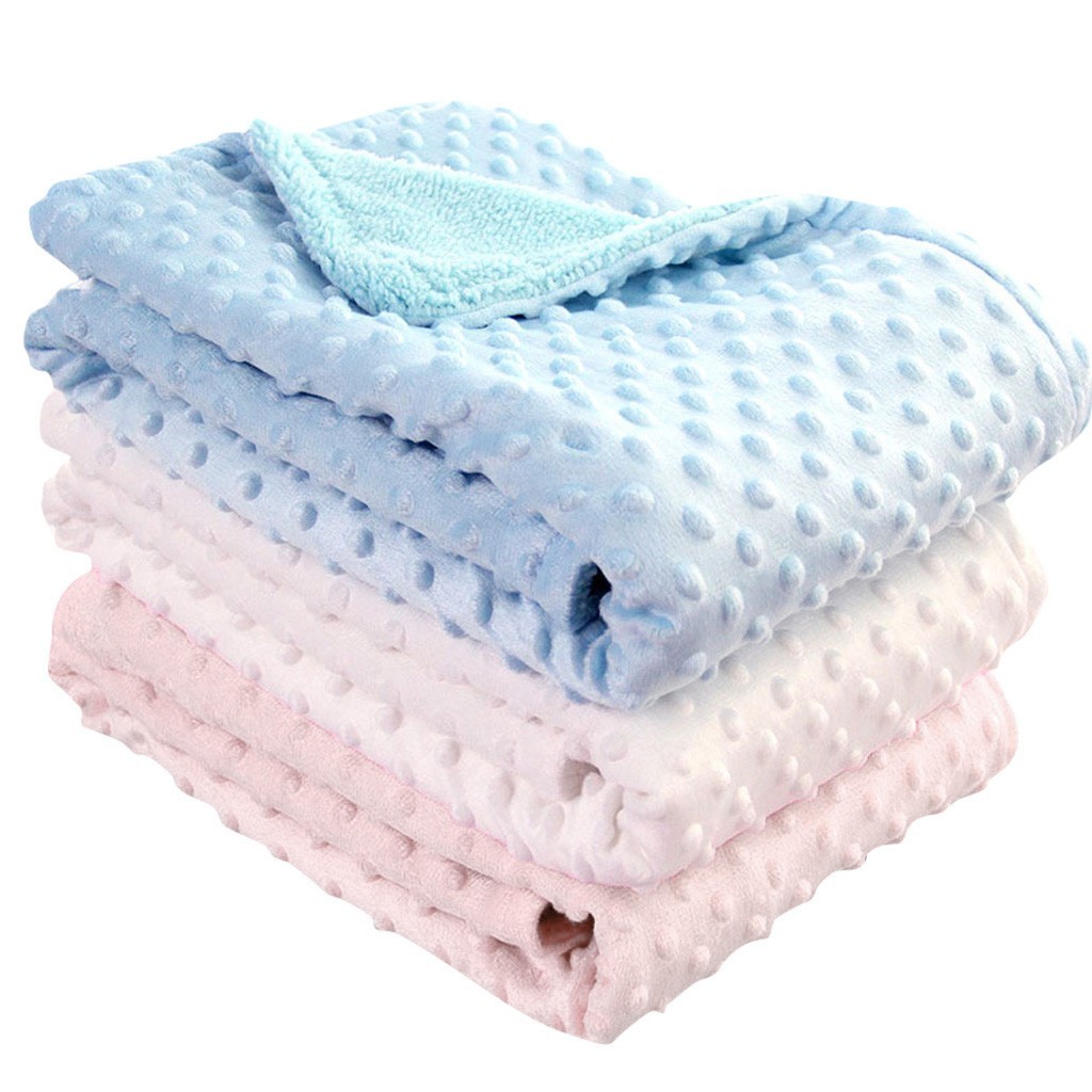 Autumn Winter Fleece Blankets for Babies Newbown Baby Swaddles Muslin Blanket Infant Baby Bedding Se