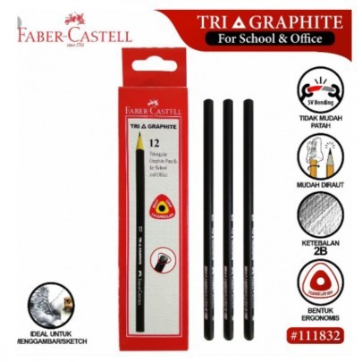 

[KIRIMHARIINI] - FABER-CASTELL TRI GRAPHITE Pensil