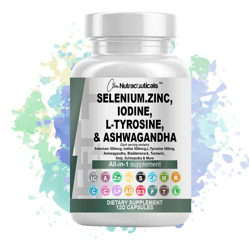 Selenium & Zinc Capsules – Suplemen Harian Dewasa dengan Thyroid Support, Potassium Iodine & L-Tyros