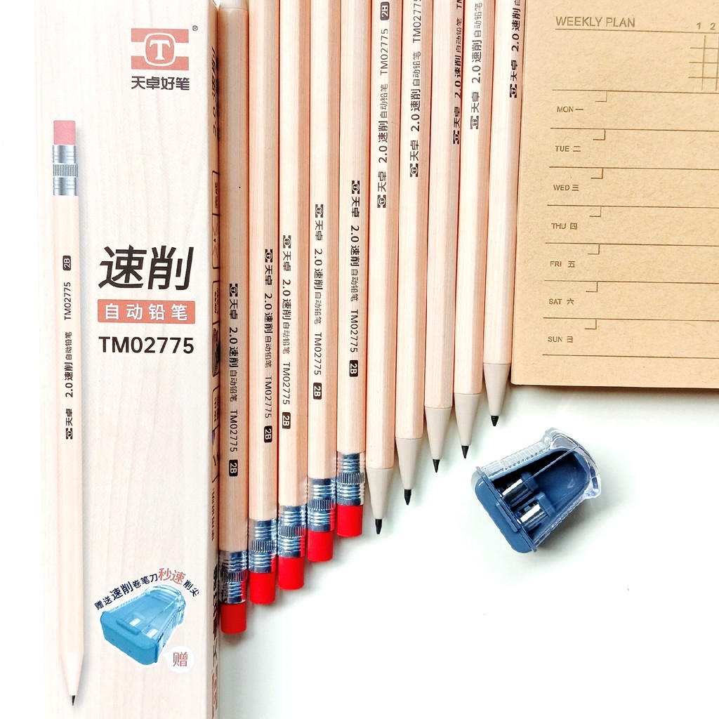 

Pencils Wood-Color HB Pencils Pre-sharpened 2mm Pencils for Office School Supplies Yellow 10 Count Mechanical Pencils