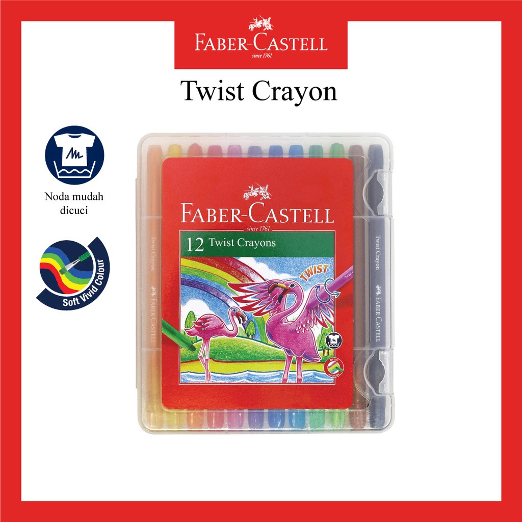 

fabercastell twist crayon/crayon putar 12/24 warna