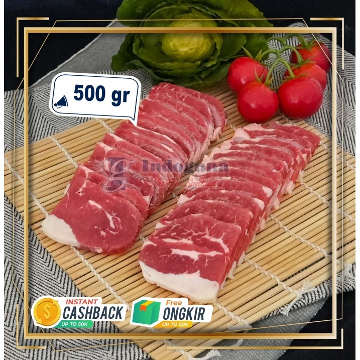 

US Loin Wing Slice Yakiniku 500gr