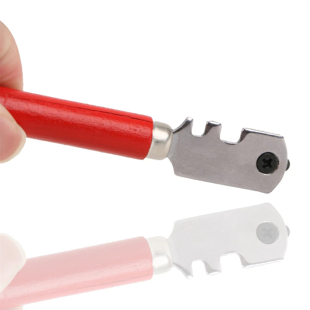 

1 Piece Glass Cutter Glass Cutter 6 Wheels Design Easy To Operate Handle Material Wood Cutting Thickness 6-12mm