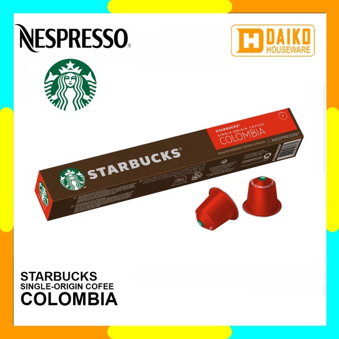 

Starbucks Nespresso Capsule 1 Pack @10 Kapsul All Varian Rasa Original - ORIGIN COLOMBIA