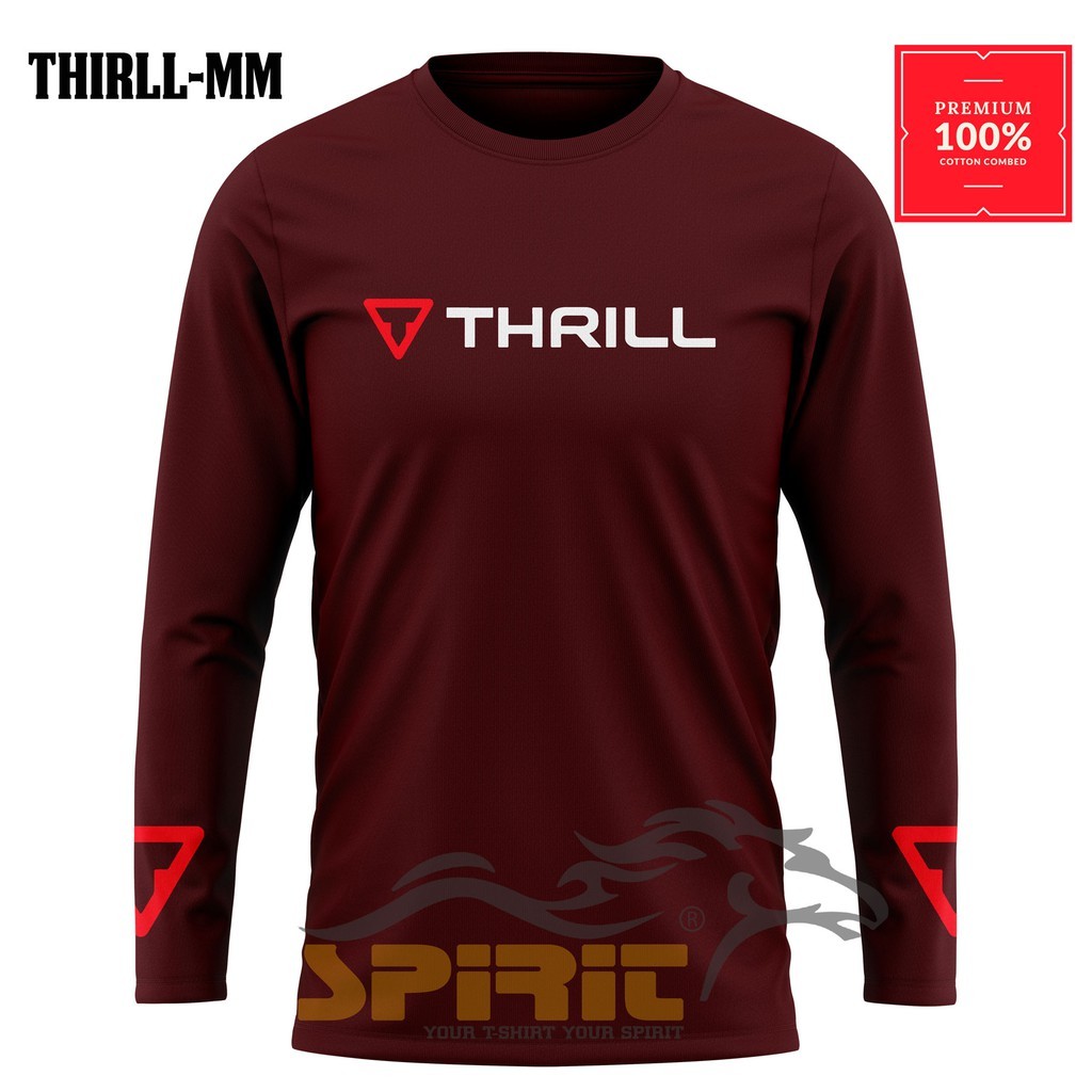 Kaos goes thrill terbatu lengan panjang kaos sepeda big size all size _Vimelnesha