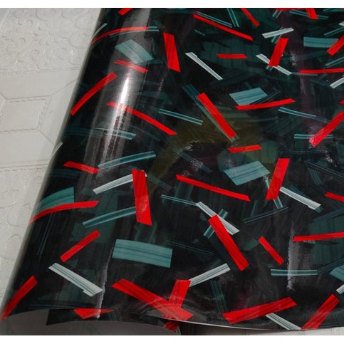 Stiker Sticker Motif Meter Carbon Forged Termurah Stiker Motif Carbon Forget Warna Merah 50 cm dan 1