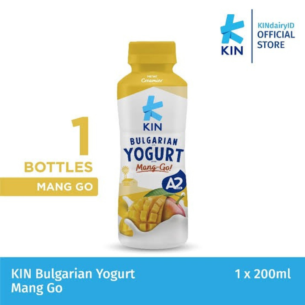 

KIN Bulgarian Yogurt Mang Go 200 ml Mango Yoghurt Mangga