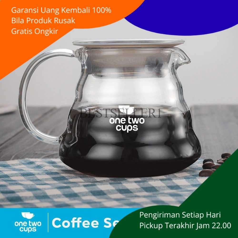 Teko Pitcher Thai Chinese Tea Pot Gelas Set Ceret Kaca Air Minum Es Teh Kopi Panas Aesthetik Zam Zam