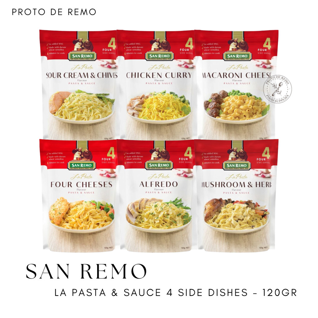 

San Remo La Pasta & Sauce Instant 6 Flavours - 120gr