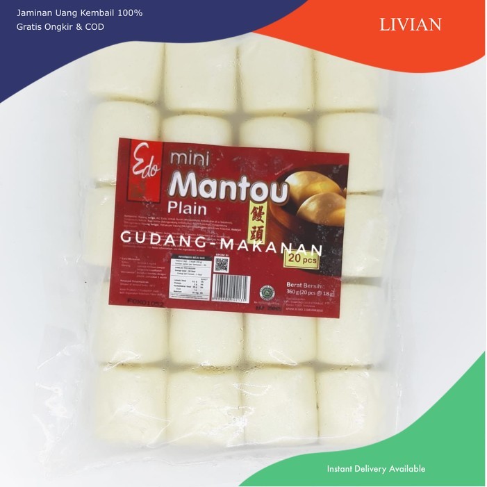 

lv Mantau Edo Plain | Mantou Edo 20 pcs