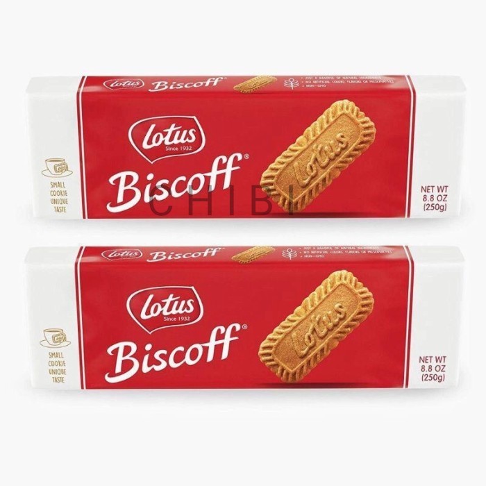 

nb Lotus Biscoff Biscuit Karamel 250 Gr 32Pc - Caramelised Biscuits HALAL