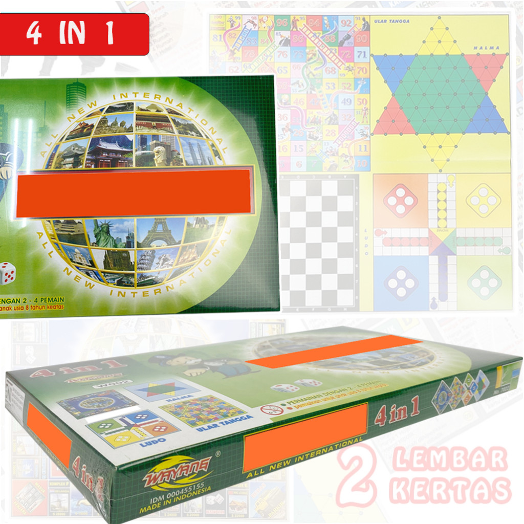 READY INSTAN - Mainan anak dan remaja M0N0P0LY 4 in 1 murah / M0N0P0LY murah [7022]