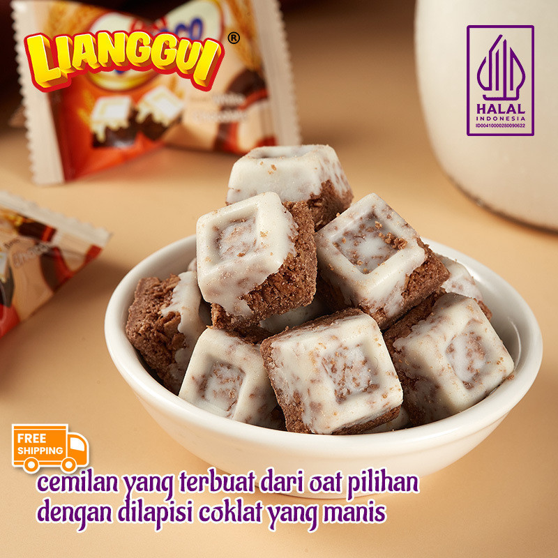

[Makanan manis halal] Halal Lianggui Oat Choco Oatmeal Rasa Cokelat Oatmeal Rasa Cokelat Putih 90g Sereal Sehat CHOCO COCONUT/ STRAWBERRY/ CHOCO & MILK BURSTLURRY CRISPY & SWEET Wafer Bulat Salut Chocolate Cones Cones Chocolates Flavour Wafer Roll