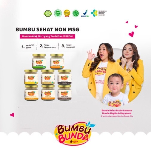 

Bumbu Bunda Elia BPOM Bumbu Non MSG / Bumbu MPASI / Kaldu MPASI / Kaldu Bayi / Bumbu Soto Bumbu Opor Bumbu Putih Bumbu Kuning Bumbu Rawon Bumbu Kari Bumbu Nasi Goreng Bumbu Semur