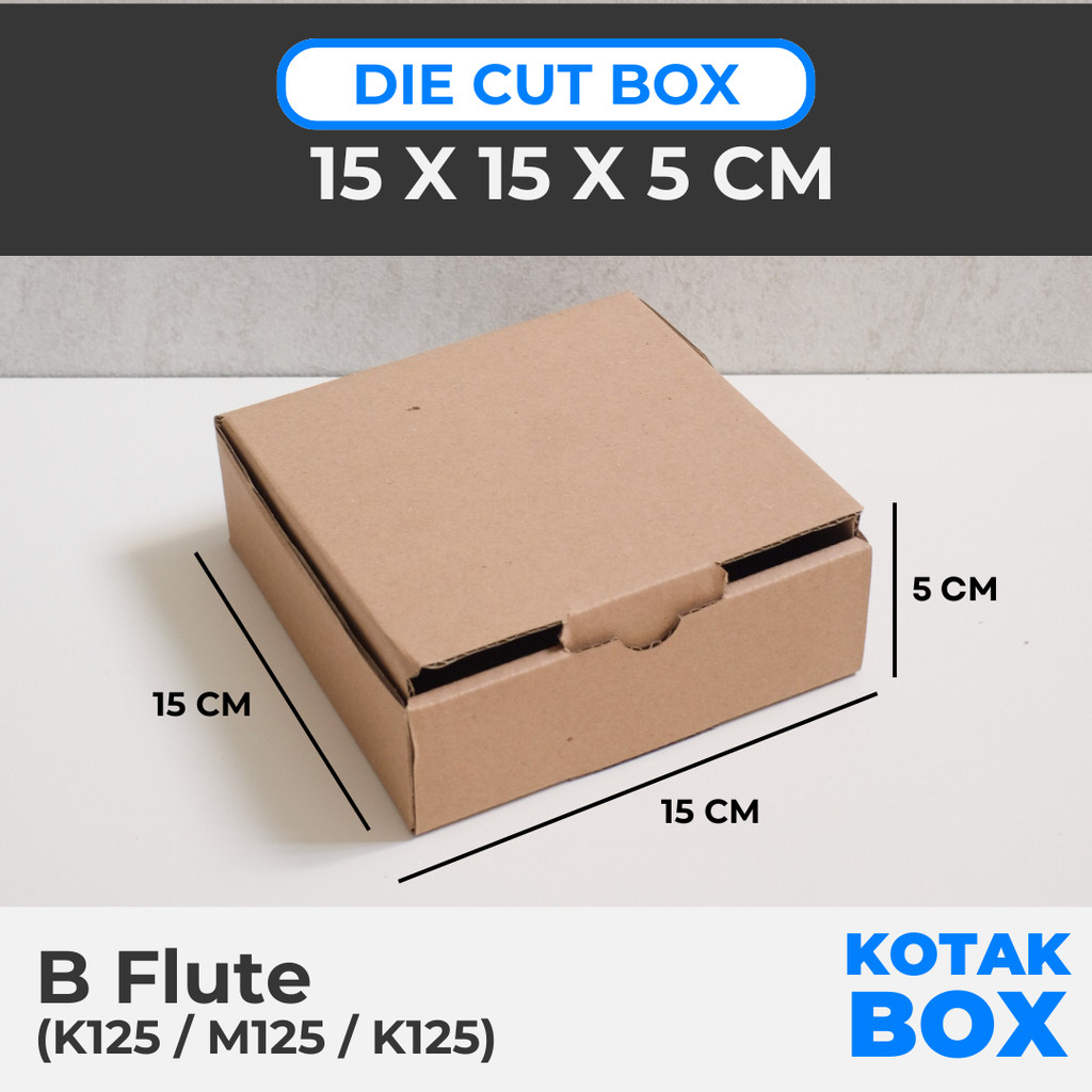 

Kardus Die Cut Mailer Box 15x15x5 cm | Box Kardus Karton Packaging Kardus Packing Polos