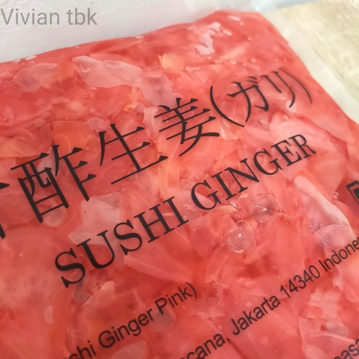 

vv Sushi Gari Pink 1kg - Acar Jahe Pickled Sushi Ginger Pink Shoga Asinan