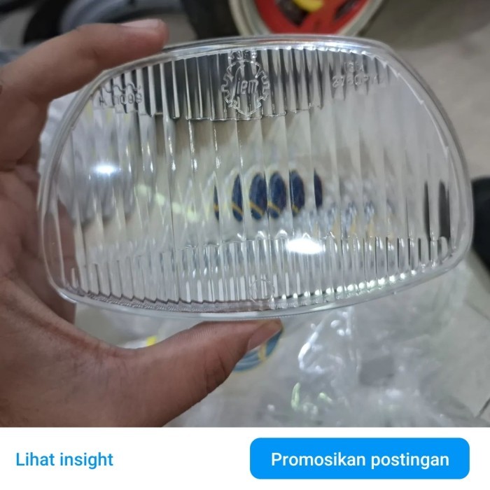 Kaca lampu depan headlamp vespa siem grabor super sprint ori baru.