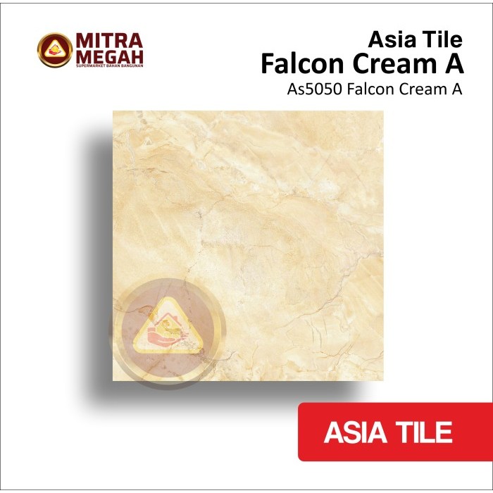 KERAMIK ASIA TILE 50X50 FALCON CREAM A