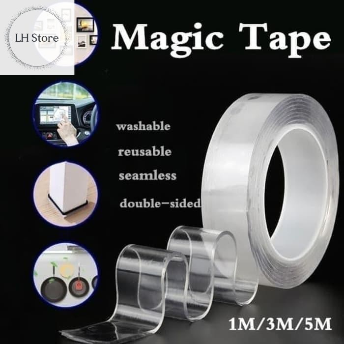 

Double Tape Nano Isolasi Solatip Bening 2 Sisi Perekat Waterproof Kuat - LHS