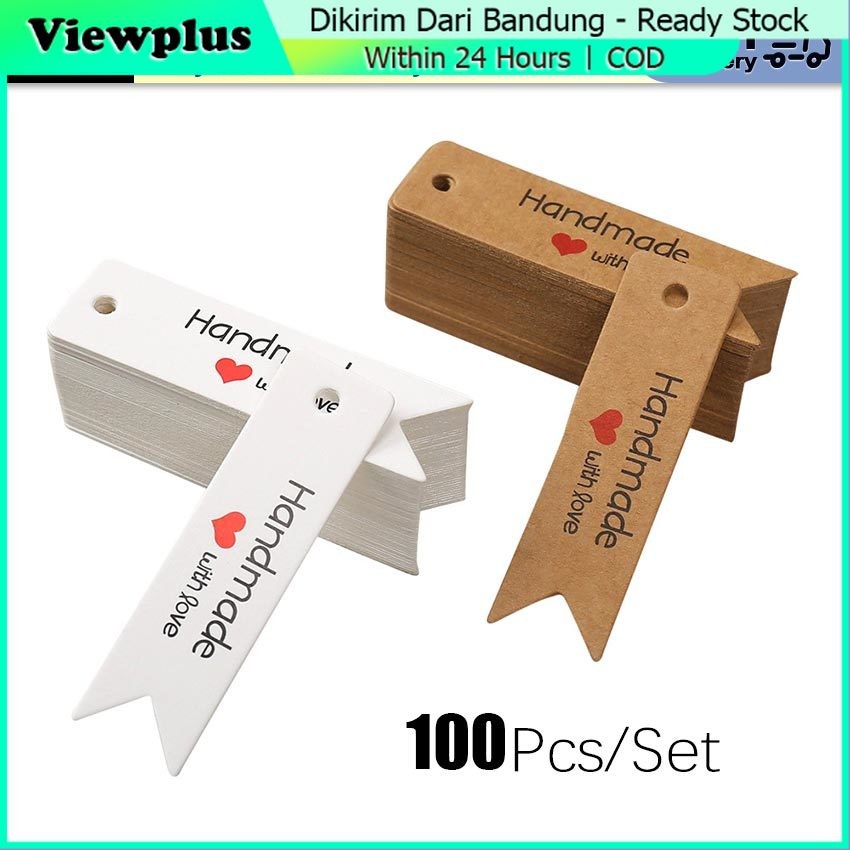 

100Pcs Hang Tag Handmade Gift Special Delivery Makanan Homemade