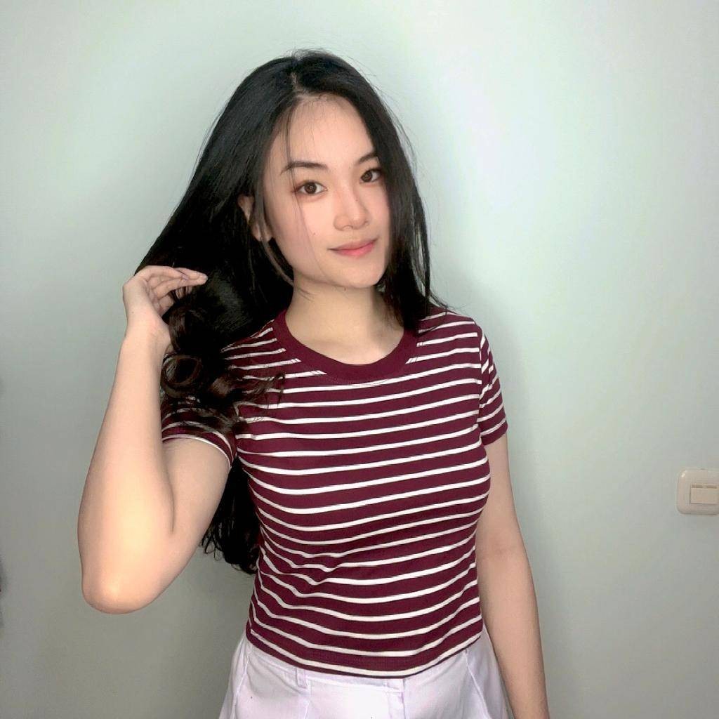 Croptop Salur terbaru bahan cotton combed 30s Nyaman