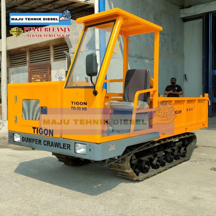 Tigon Mesin Alat Angkut Sawit Mini Dumper Crawler 3.5 Ton