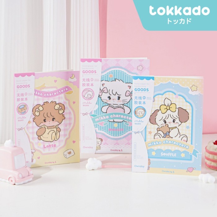 

TOKKADO Mikko Book Buku Tulis Besar B5 Catatan Notebook Original Anak Sekolah Lucu