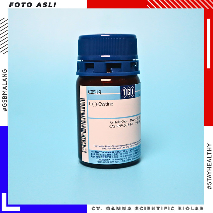 L-(-)-Cystine - 25 gram | CAS RN: 56-89-3 | Product Number: C0519 - TCI
