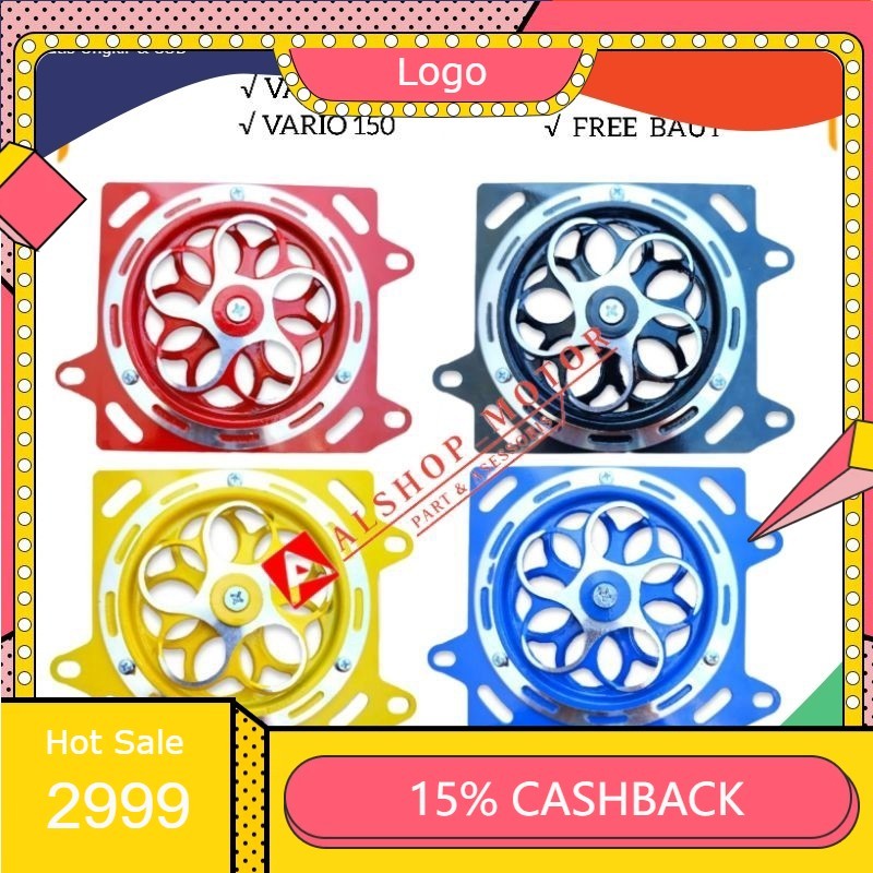 SPINER COVER TUTUP KIPAS RADIATOR  VARIO 125/150COVER RADIATOR