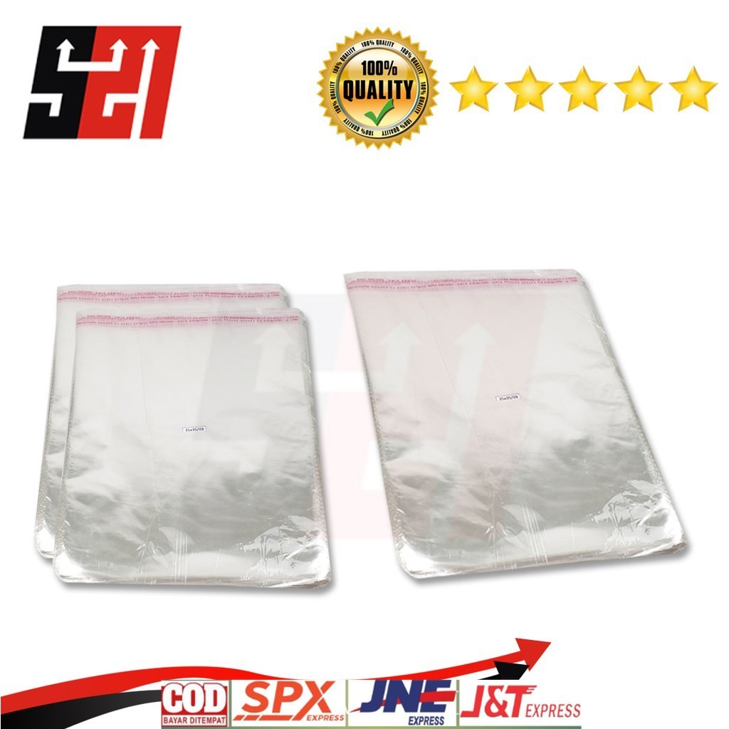 

Plastik Opp Baju Bening Kemeja Celana Tebal 15/30 Micron Berbahan aman untuk anak-anak