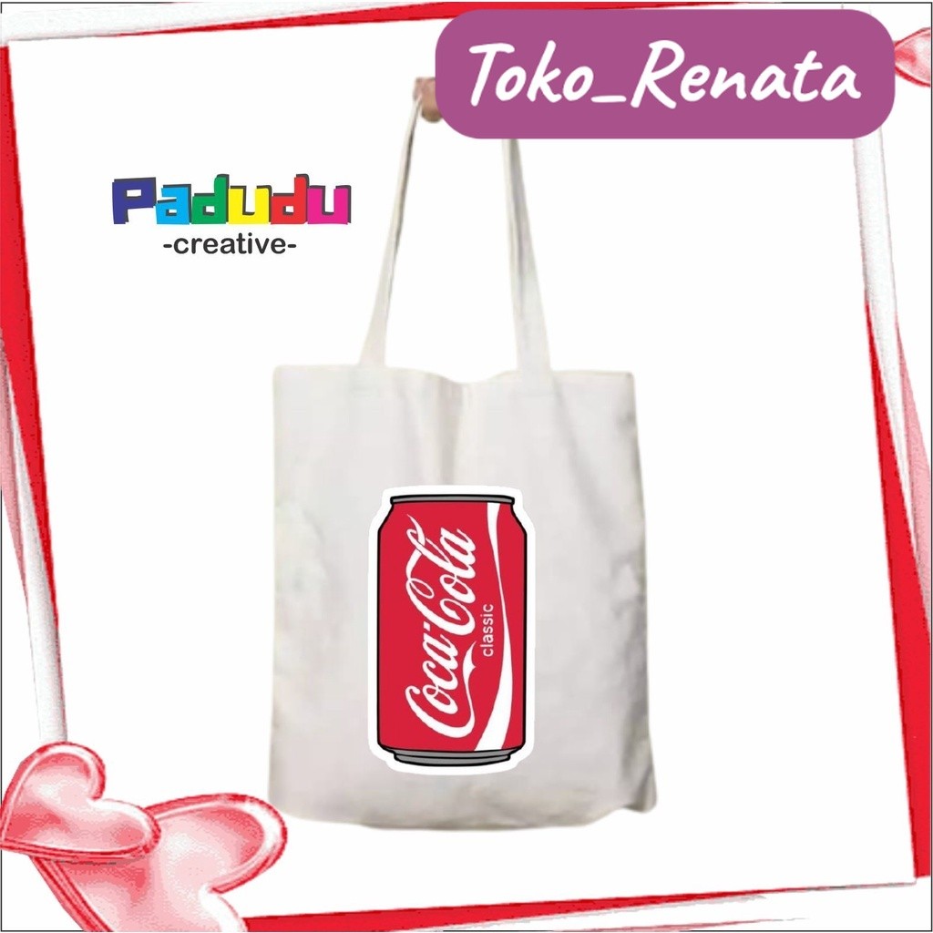 totebag Vintage Kaleng Coca Cola Aesthetic Tas Wanita Tas Blacu