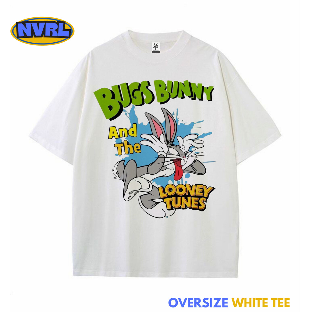 Kaos oversize bugs bunny and the looney tunes vintage tee