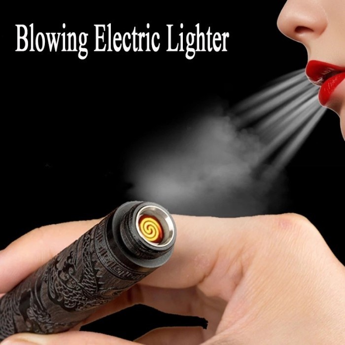 Korek Api Elektrik Ukir Retro Korek Api Cas Unik