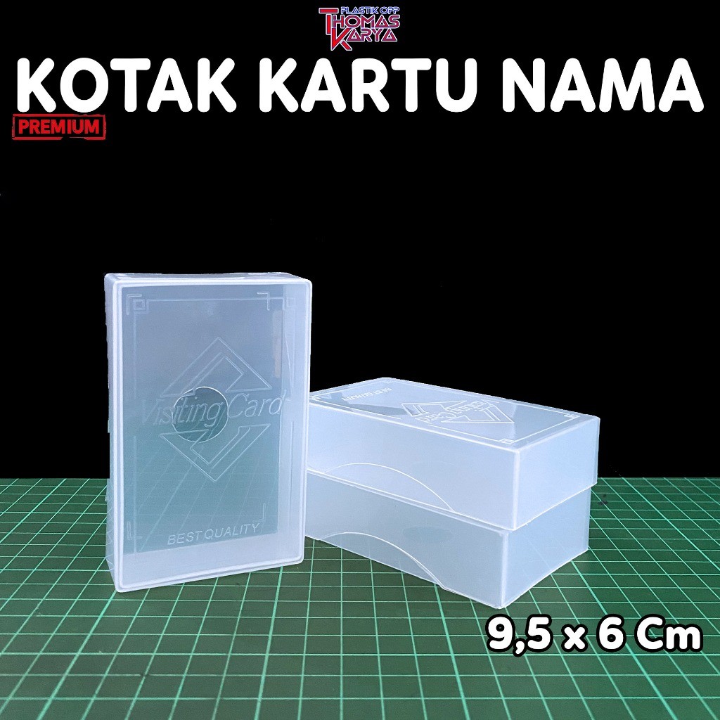 

100PCS Box Kartu Nama Kotak Plastik ID CARD