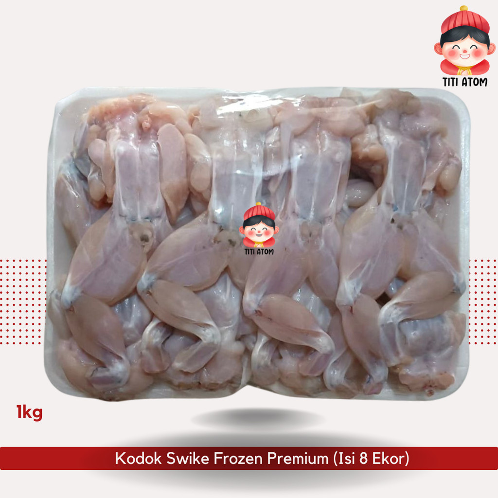 

(PULAU JAWA, BALI SAJA) Daging Swike Katak Kodok Frozen Fresh Beku 1kg Isi 8 Ekor